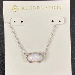 Kendra Scott Elisa Kyocera Opal Silver Necklace